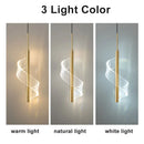 Axyaa Nordic Spiral LED Pendant Lights Modern Acrylic Home Decoration