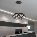 Axyaa Modern Gypsophila Ceiling Chandelier, Elegant Pendant Light for Bedroom, Living, Dining Room
