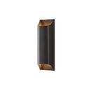Axyaa Modern Brass LED Wall Lamp Gold Black Body Minimalist Sconce