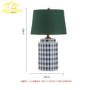 Axyaa Blue/Orange Ceramic Table Lamp LED E27, Minimalist Modern Desk Light for Bedroom