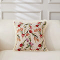 Axyaa Retro Cotton & Linen Throw Pillowcase 45x45 - Yarn-Dyed Jacquard Cover