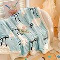 Axyaa Double-Sided Milk Wool Blanket: Class A Thickened Sofa & Office Nap Blanket
