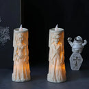 Axyaa Skeleton Lamp: LED Halloween Decor Ghost Couple Party Ornament