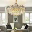 Axyaa Crystal LED Ceiling Chandeliers for Elegant Home Lighting