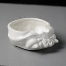 Axya White Crab Ceramic Serving Bowl Set for Restaurant Tableware