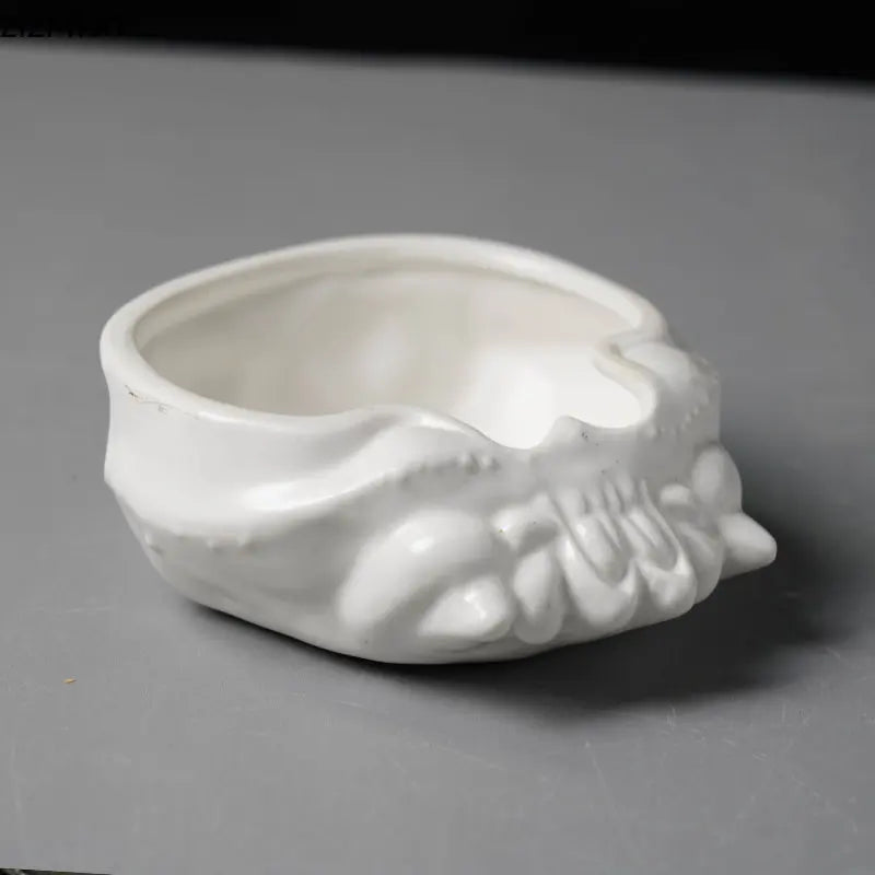 Axya White Crab Ceramic Serving Bowl Set for Restaurant Tableware