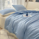 Axyaa Summer Cool Ice Silk Solid Color Duvet Cover in Twin/Full/Queen/King Sizes