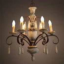 Axyaa Vintage Loft Wood Chandelier for Living Room Dining Bedroom