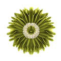 Axyaa Velvet Pink White 3D Chrysanthemum Throw Pillow Bouquet Model
