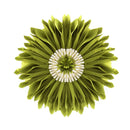 Axyaa Velvet Pink White 3D Chrysanthemum Throw Pillow Bouquet Model