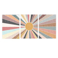 Boho Sun Wall Art Print Canvas Painting Mid Century Retro Poster Axyaa Decor