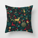 Axyaa Festive Green Christmas Polyester Bedspread Set