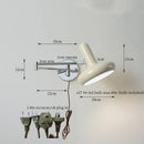 Axyaa Cream LED Swing Long Arm Wall Lamp for Living Room & Bedroom