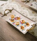 Axyaa Ceramic Retro Fruit Tray - Elegant Living Room Decor