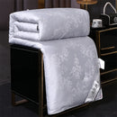 Axyaa Mulberry Silk Quilt: Handmade Jacquard Comforter, All Season Silk Duvet