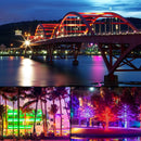 Axyaa LED Par Lights RGBWA+UV 6 IN 1 - Stage Lighting for Events