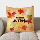 Axyaa Autumn Leaves Decorative Pillow Cover for Sofa, Bedroom, Car