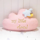 Axyaa Stars Clouds Girl Heart Shaped Pillow for Bedroom and Living Room