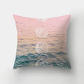 Axyaa Pink Sky Clouds 45x45cm Polyester Cushion Cover for Home Decor