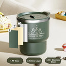 Axyaa 304 Stainless Steel Coffee Cup with Lid, Double-Layer Anti-Scalding Travel Mug