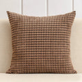 Axyaa Soft Corduroy Corn Grain Throw Pillow Cover for Home Decor - 40/45/50cm
