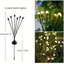 Axyaa Solar Firefly Garden Lights: Wind-Driven LED Outdoor Decor for Ramadan Fest.