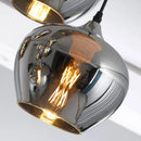 Axyaa Glass Multi-Head Pendant Light for Modern Dining Room Tables
