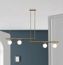 Axyaa Modern Minimalist LED Linear Pendant Light