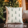 Patterned Christmas Trees Pillow Covers for Sofa Bedroom Car Cushion by Axyaa