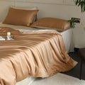 Axyaa Mulberry Silk Bedding Set King Queen Size Luxury 100% Duvet Cover Bedsheet
