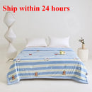 Axyaa Cool Silk Summer Quilt - Machine Washable Thin Printed Quilt