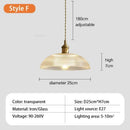 Axyaa Glass Flower Pendant Light - Nordic Retro Design for Various Spaces
