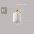 Axyaa White Ceramic LED Pendant Lamp Modern Hanging Light Fixtures