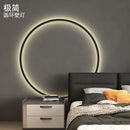 Axyaa Modern 80CM LED Circle Wall Lamp for Indoor Lighting in Living Room and Hotel Hall