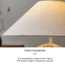 Axyaa Ceramic Desk Lamp LED Floor Light Fabric Lampshade