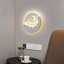 Axyaa LED Cloud Stars Moon Wall Lamp for Kids' Room and Bedroom Aesthetic Lighting