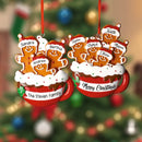 Axyaa Custom Family Gingerbread Christmas Ornament - Personalized Resin Decor
