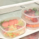 Axyaa Transparent Divided Bento Box - Portable, Microwave Safe, Sealed Lunch Box