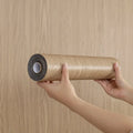Axyaa Wood Grain Self-Adhesive Wall Sticker Roll, Easy Renovation 40*500cm