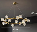 Axyaa Modern LED Pendant Chandeliers for Living Room Staircase Lighting