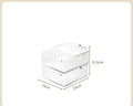 Axyaa Rotating Desk Organizer for Student Dorm Storage, Transparent Multi-Layer Stationery Box