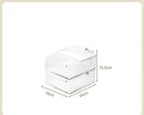 Axyaa Rotating Desk Organizer for Student Dorm Storage, Transparent Multi-Layer Stationery Box