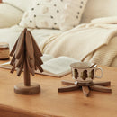 Axyaa Solid Wood Coaster Set - Insulated Tea Tray & Desktop Decoration
