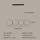 Axyaa Modern Minimalism Circle Ring LED Pendant Chandelier for Home Lighting