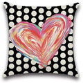 Axyaa Love Rainbow Pillowcase Home Decoration for Valentine's Day