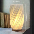 Axyaa French Cream 3D Desk Lamp - Bedroom Bedside & Study Atmosphere Lamp