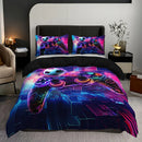 Axyaa 3D Basketball Controller Quilt Cover Set with 2 Pillowcases, High-definition Printing