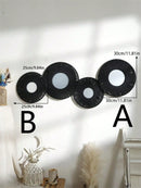 Axyaa Hand Woven Boho Mirror Set for Aesthetic Room Decor