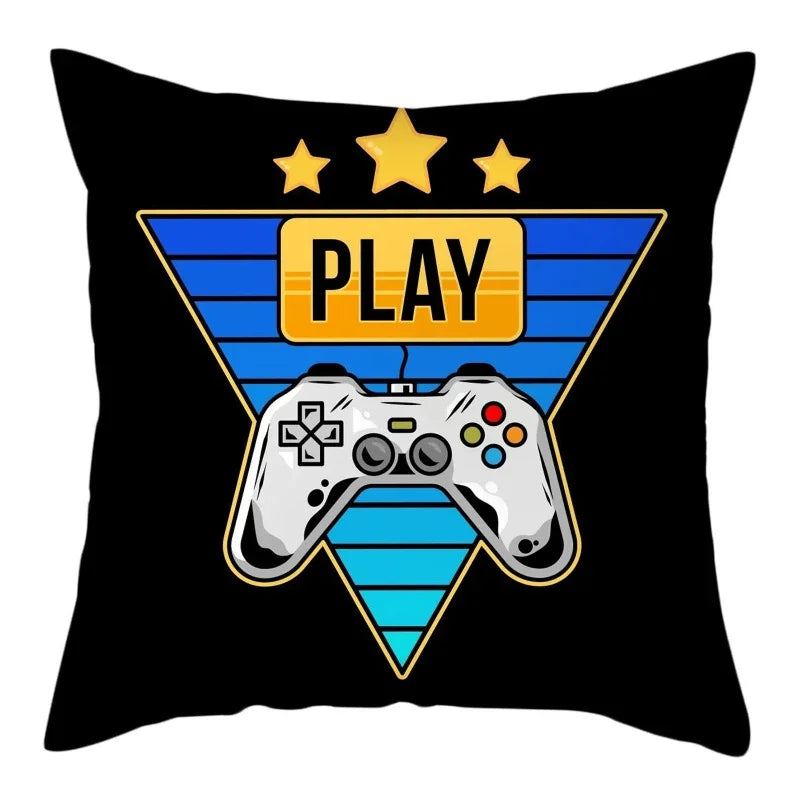 Axyaa Gaming Handle Player Pillowcase - Comfortable Home Decor