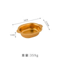 Axyaa Large Golden Soup Bowl for Salads, Mixing, Barbecue, Noodles, Snacks